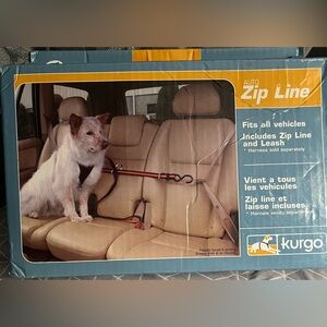 Auto Zip Line, Leash & Tether “NEW” Kurgo black & orange